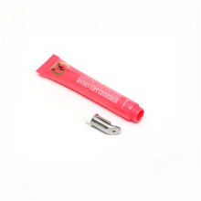 15g pink screen printing eye cream tube with special applocator cap